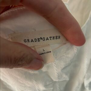 White Grade & Gather Dress